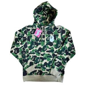 Brand New Womens S Bape Green Camo Pullover Hoody